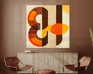 Colourful geometric composition by Poster Art Shop