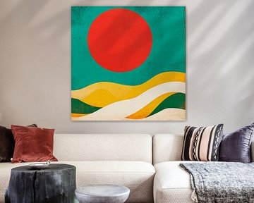 Colourful abstraction of nature by Poster Art Shop