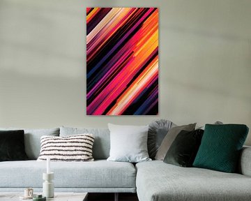 Coloured rays of light in the chaos by Poster Art Shop