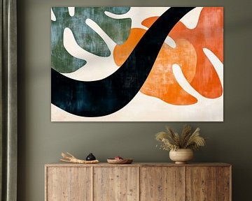 Colourful shapes and curved lines by Poster Art Shop