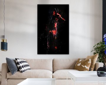 Painting Dog Abstract by Art Whims