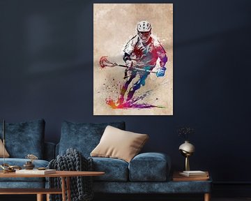 Lacrosse sport kunst #lacrosse #sport van JBJart Justyna Jaszke