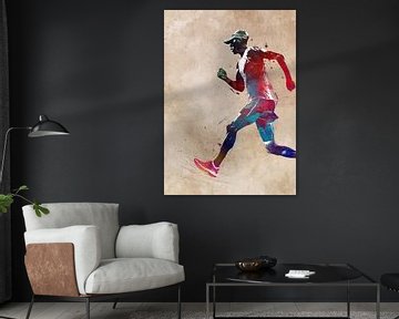 Runner sport art #runner #sport #jogging by JBJart Justyna Jaszke