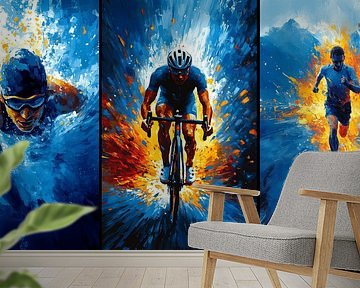 Kraft und Feuer: Triathlon in Bewegung