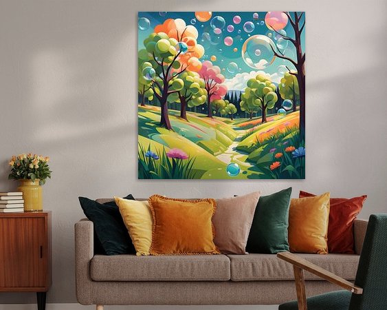 Example of the artwork in a room