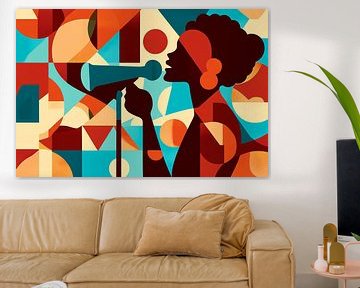 Kunstige melodieën in kleuren van Poster Art Shop