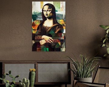 Modern Mona Lisa in colourfulness by Poster Art Shop