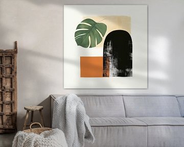 Modern shapes and plant motifs by Poster Art Shop