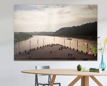 Deutsches Eck: waar de Rijn en de Moezel samenkomen | reisfotografie | fotobehang van Laura Dijkslag