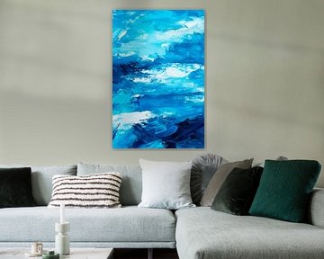 Shadow play in blue by Poster Art Shop