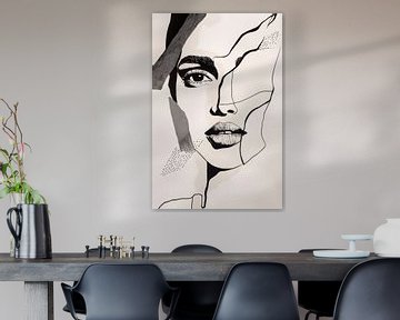 Schaduwspelen van schoonheid van Poster Art Shop
