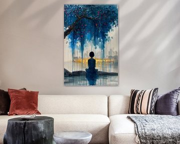 Sous l'arbre bleu sur Adriana