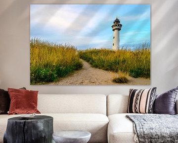 Vuurtoren in Egmond aan Zee aan de Noordzeekust van Sjoerd van der Wal Fotografie