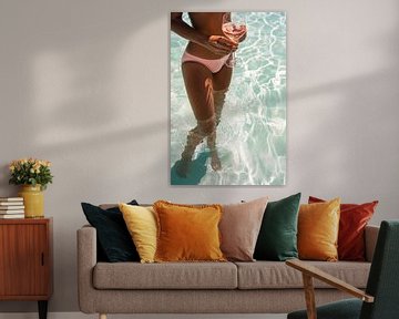 Zomerse verfrissing in het water van Poster Art Shop