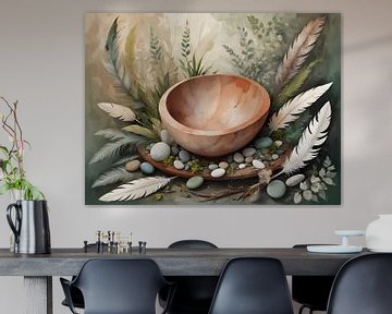 Natuurlijk evenwicht gevangen in een beeld