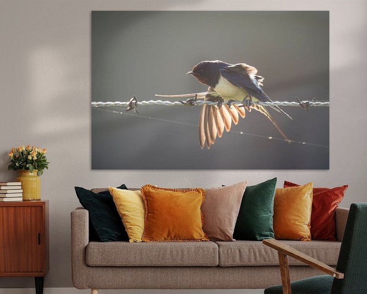 Example of the artwork in a room