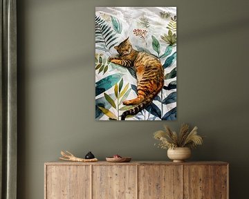 Schlafende Katze #Katze #Katzenleben von JBJart Justyna Jaszke