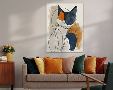 Kat Canvas Print Stijl Abstract van TOAN TRAN