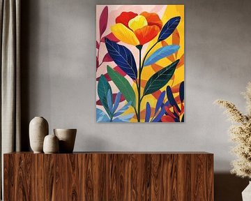 Blume Leinwanddruck