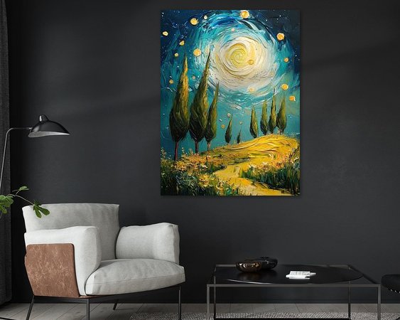 Example of the artwork in a room