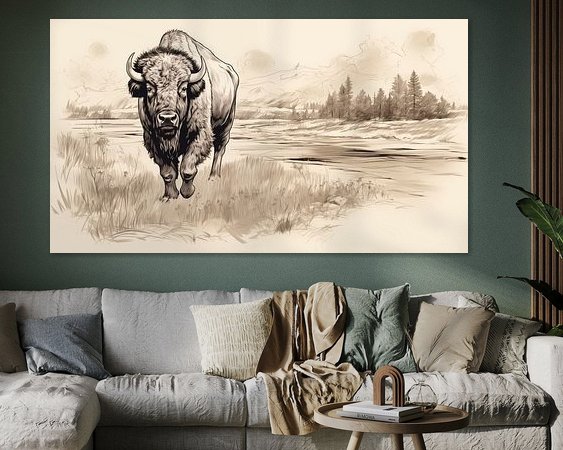 Example of the artwork in a room