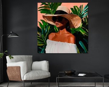 Élégance ensoleillée dans le style des vacances sur Poster Art Shop