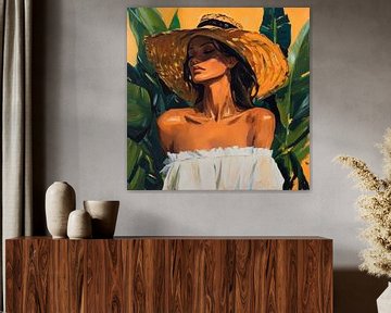 Zonnige momenten van ontspanning van Poster Art Shop