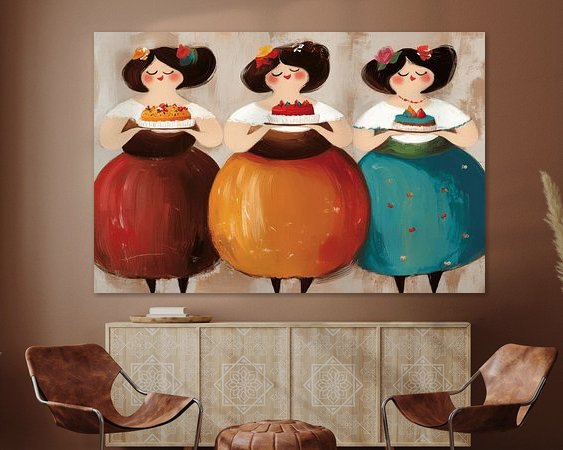 Example of the artwork in a room