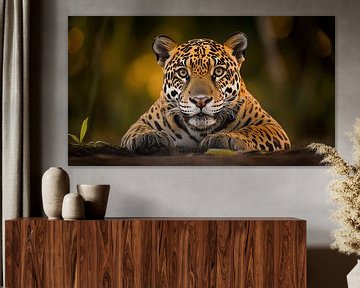 Close-Up Of Majestic Jaguar In Natural Habitat