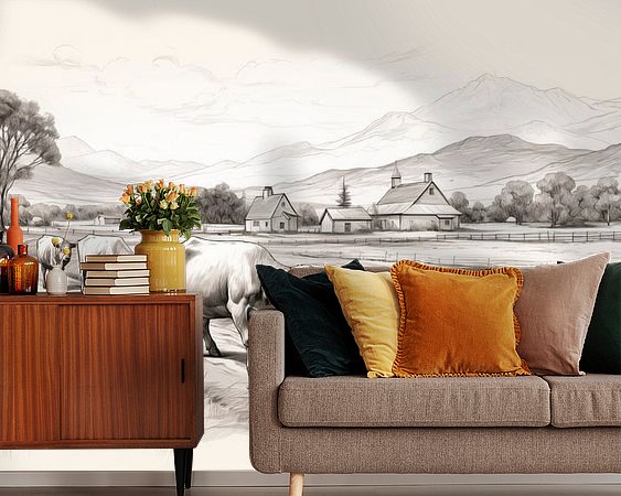 Example of the artwork in a room