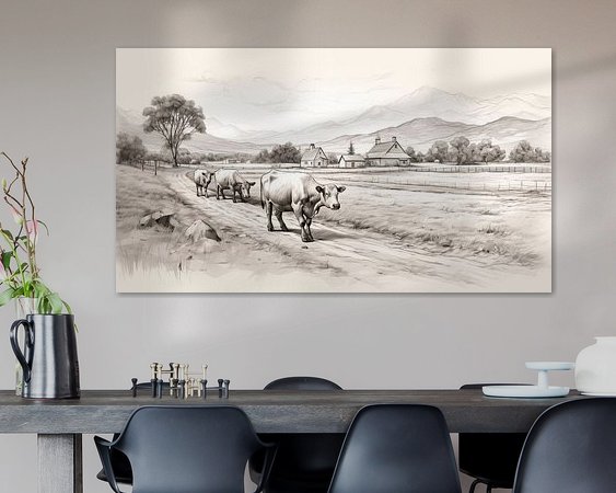 Example of the artwork in a room