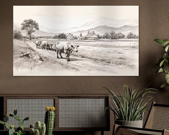 Example of the artwork in a room