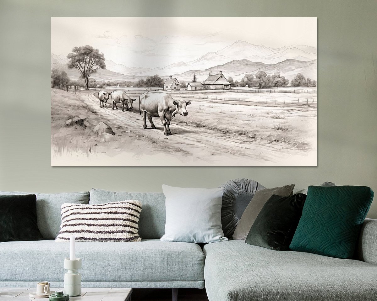 Example of the artwork in a room