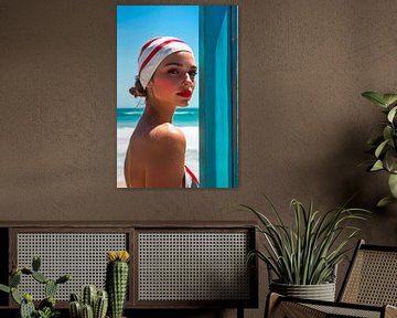 Strandpracht in de zon van Poster Art Shop