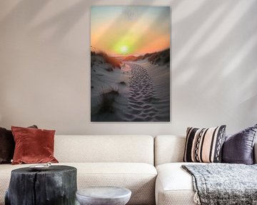 Pad naar strand van Peter van Rijn