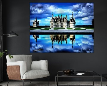 Kasteel droomlandschap - Château de Chambord, Frankrijk 1 van Johannas Art Creations