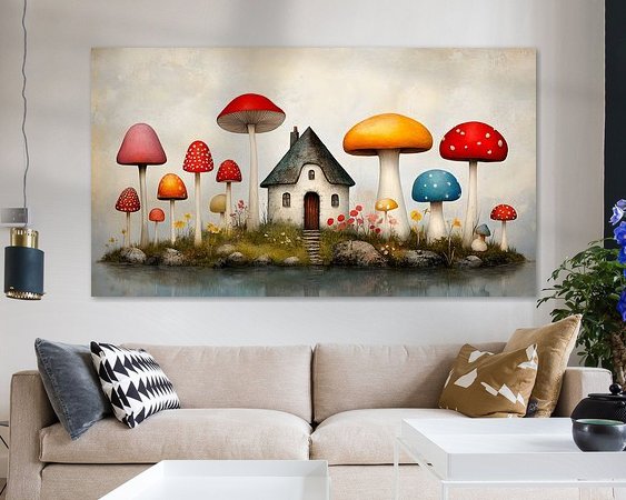 Example of the artwork in a room