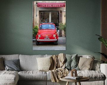 Fiat 500 in Pitigliano van Jolanda van Eek en Ron de Jong