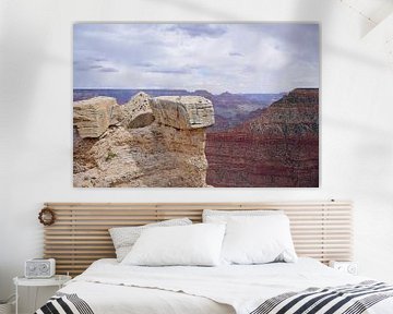 Enorme rotsen bij Mather Point van Frank's Awesome Travels