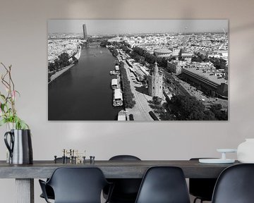 Torre del Oro Black and White by Drone Europa