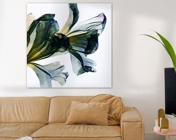 Tulips in Blues & Greens