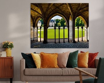Kasteel droomlandschap - Château de Chenonceau, Frankrijk 2 van Johannas Art Creations