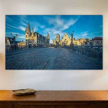 Le pont Saint-Michel à l'heure d'or