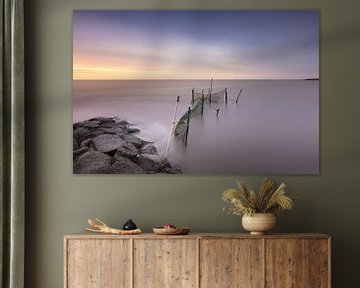 Visstokken aan het Wad met een lange sluitertijd van KB Design & Photography (Karen Brouwer)