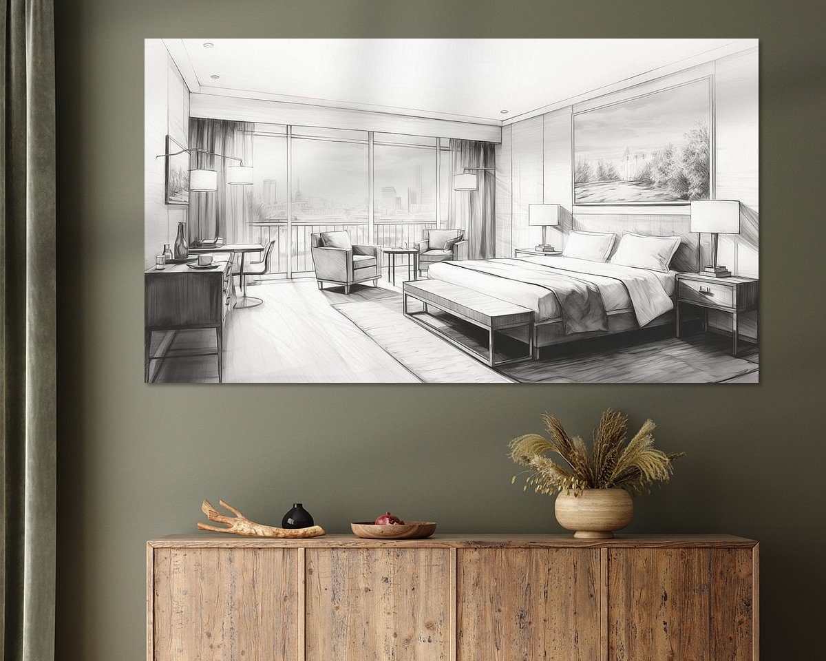 Example of the artwork in a room