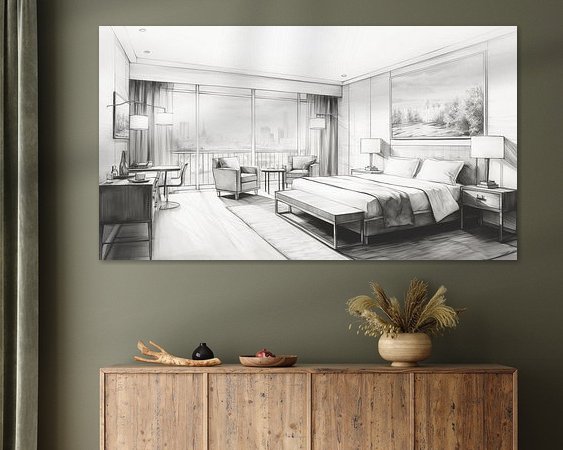 Example of the artwork in a room