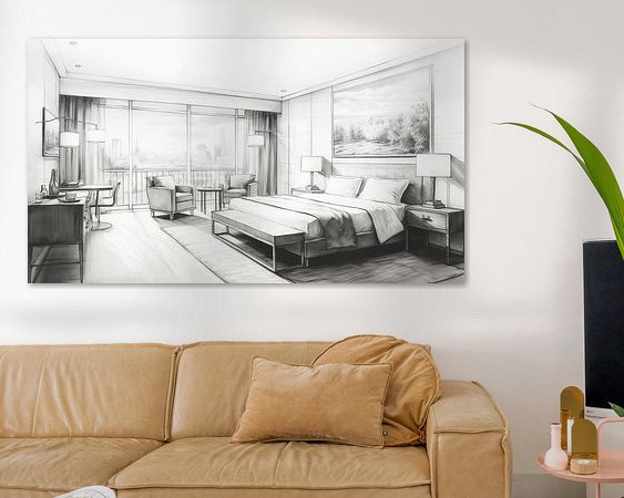 Example of the artwork in a room