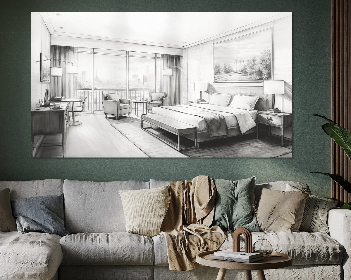 Example of the artwork in a room