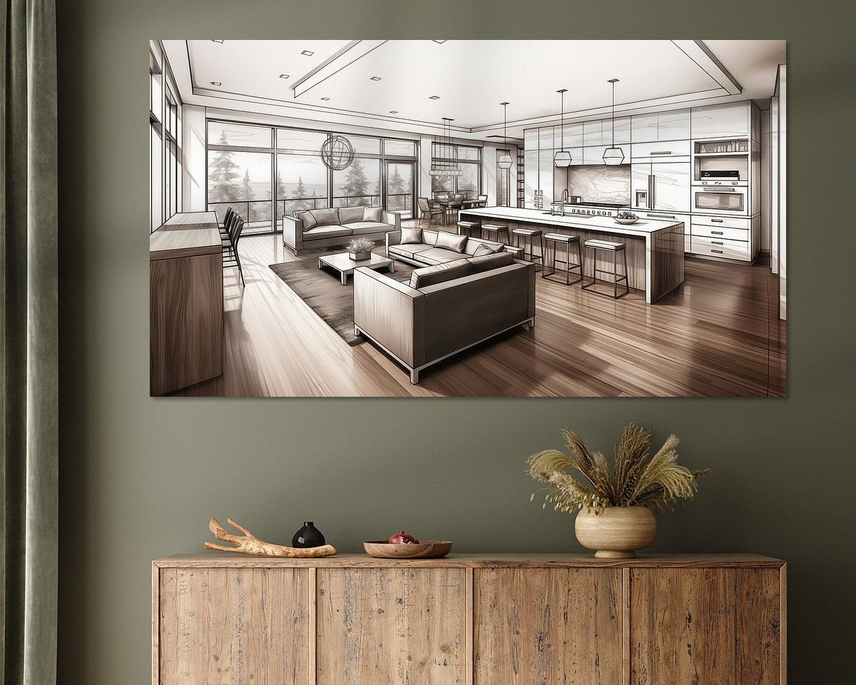 Example of the artwork in a room