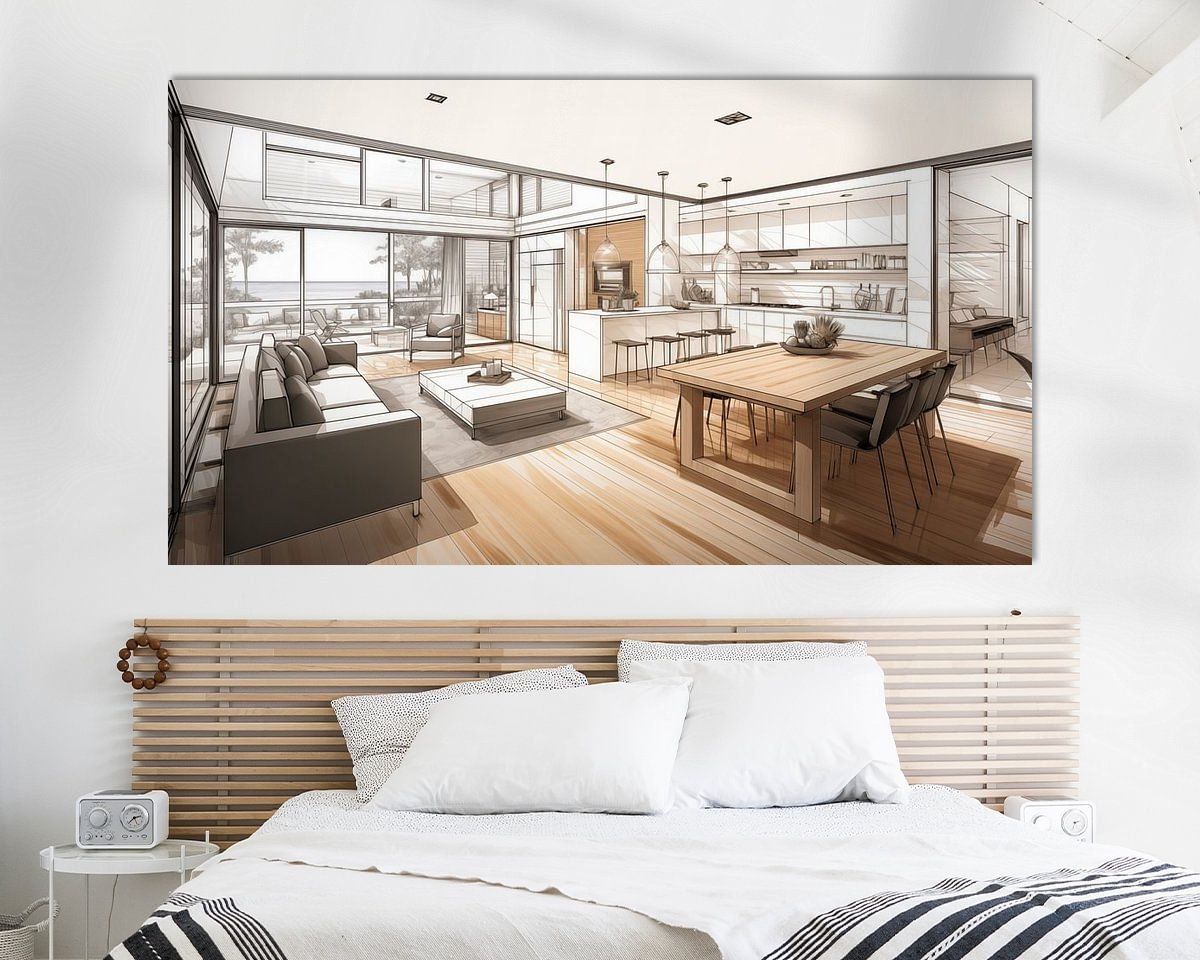 Example of the artwork in a room